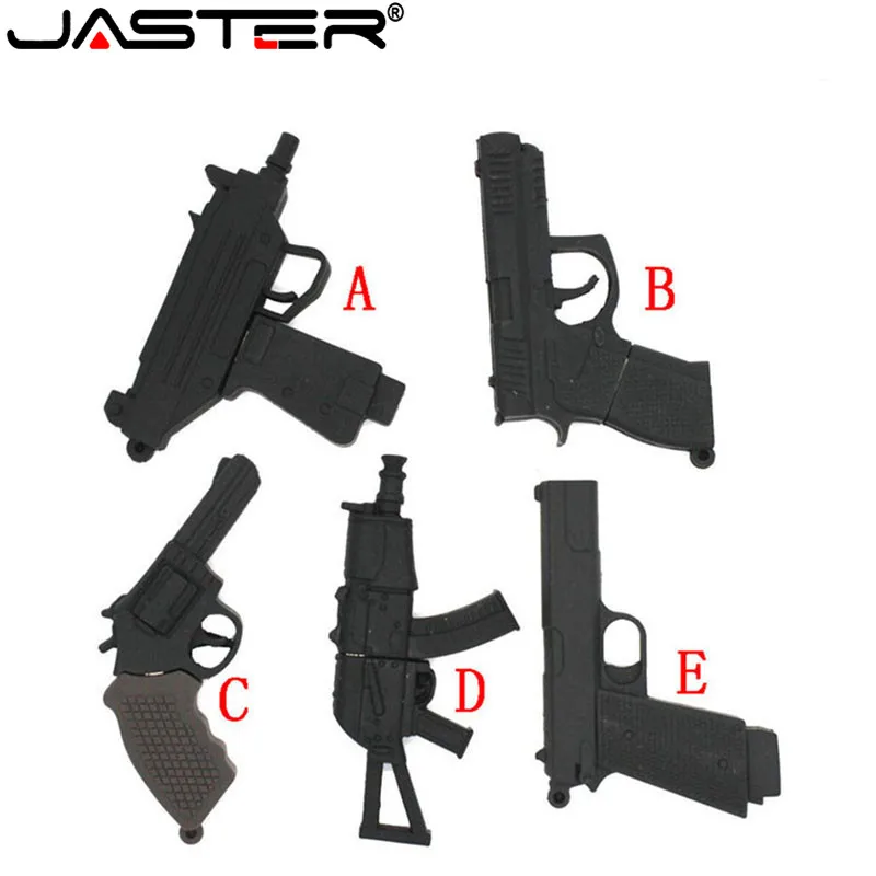 

JASTER The new cute pistol USB flash drive USB 2.0 Pen Drive minions Memory stick pendrive 4GB 8GB 16GB 32GB 64GB gift