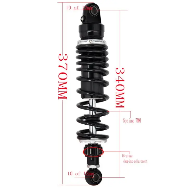 8 мм пружина 325 330 340 мотоциклетные амортизаторы для Honda Yamaha Suzuki Kawasaki кроссовые