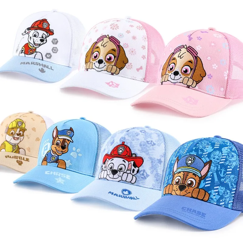 

2019 Genuine PAW Patrol 100% Cotton Children's spring summer Hat Cap Headgear Chapeau Puppy Print Party Children Gift toy