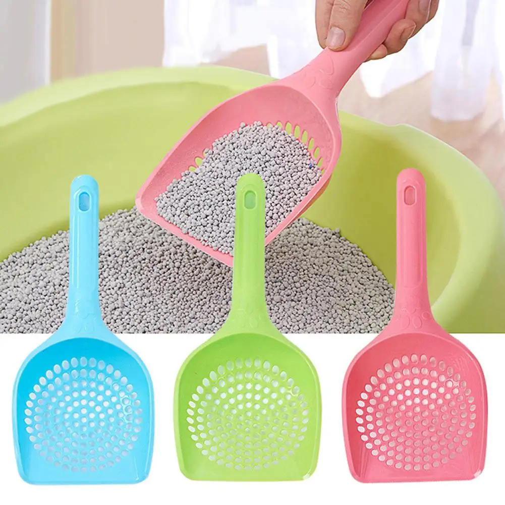 

hot!Plastic Cat Litter Scoop Pet Care Sand Waste Scooper Shovel Hollow Cleaning Tool Litter & Housebreaking