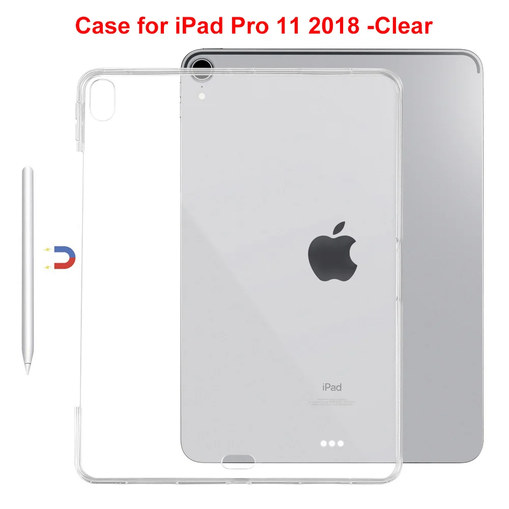 Redlai чехол для iPad 10,2(7th Gen) Ультратонкий Мягкий ТПУ силиконовый прозрачный чехол для iPad Pro 11 и 12,9 чехол - Цвет: Pro 11-Clear