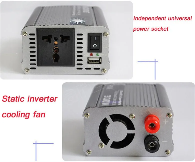 Автомобильный Инвертор 500 Вт автомобильный преобразователь питания для автобуса DC 12 V в AC 220 V USB адаптер Портативный трансформатор напряжения автомобильные зарядные устройства