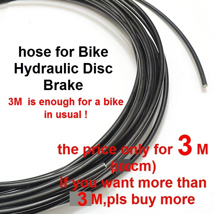 Brake Hose Kit,Including 3m Hydraulic Brake Oil Tube and 4Pcs Olive and Connector Inserts for Mountain Bike Replacement
