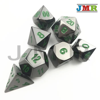 

Alloy Metal D&d Dice Sets,Dados Rpg Dice Playing,Set of D4-D20 for Role Playing Board Game Playing,tabletop Game,with Iron Box