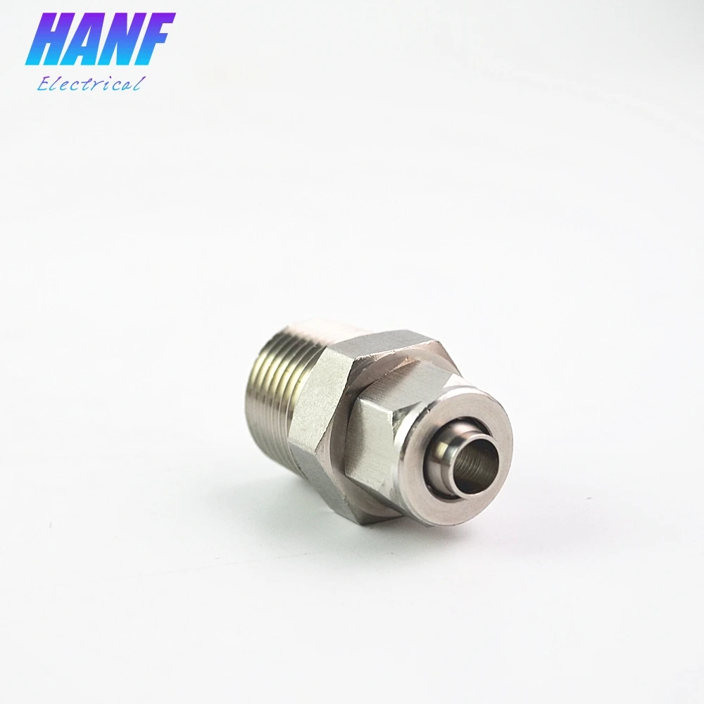 1pcs BSP 1/2" Male Thread x 8mm OD Tube Quick Connectors Pipe Fittings