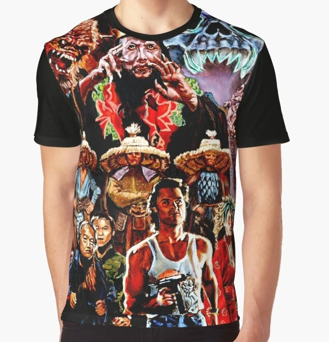 

All Over Print T-Shirt Men Funy tshirt Big Trouble In Little China Short Sleeve O-Neck Graphic Tops Tee women t shirt