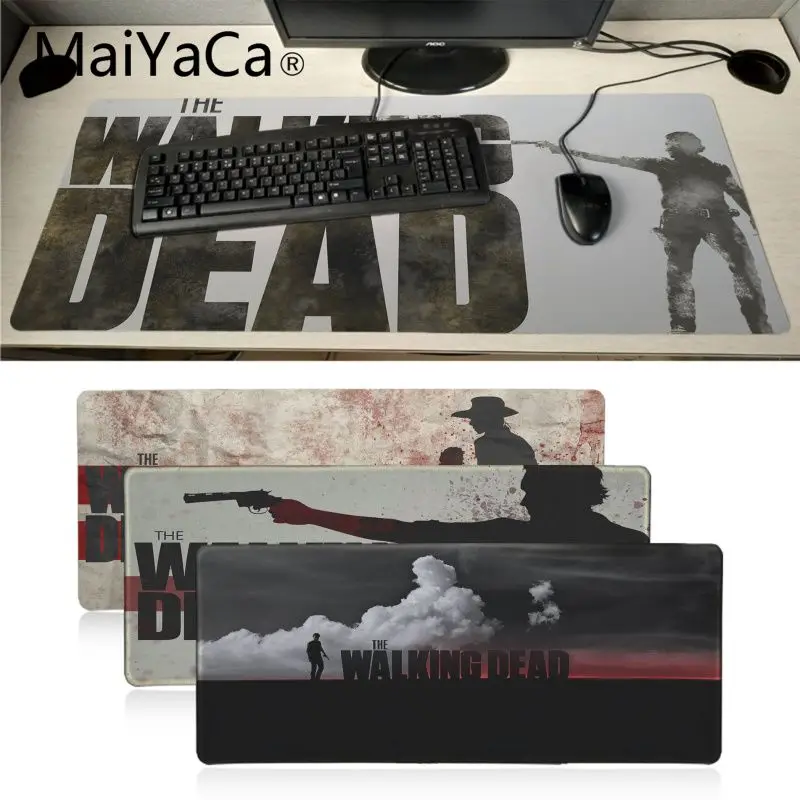 

MaiYaCa Funny The Walking Dead DIY Design Pattern Game mousepad crazy gaming mouse pad Keyboard Pad desk mat