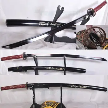 

REAL FLAME HAMON CLAY TEMPERED FOLDED STEEL JAPANESE SAMURAI SWORD SHARP BLADE