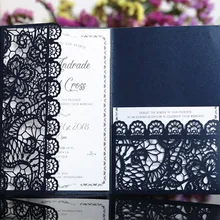 Кружевное приглашение для браков тропическая трехслойная лазерная обработка на заказ