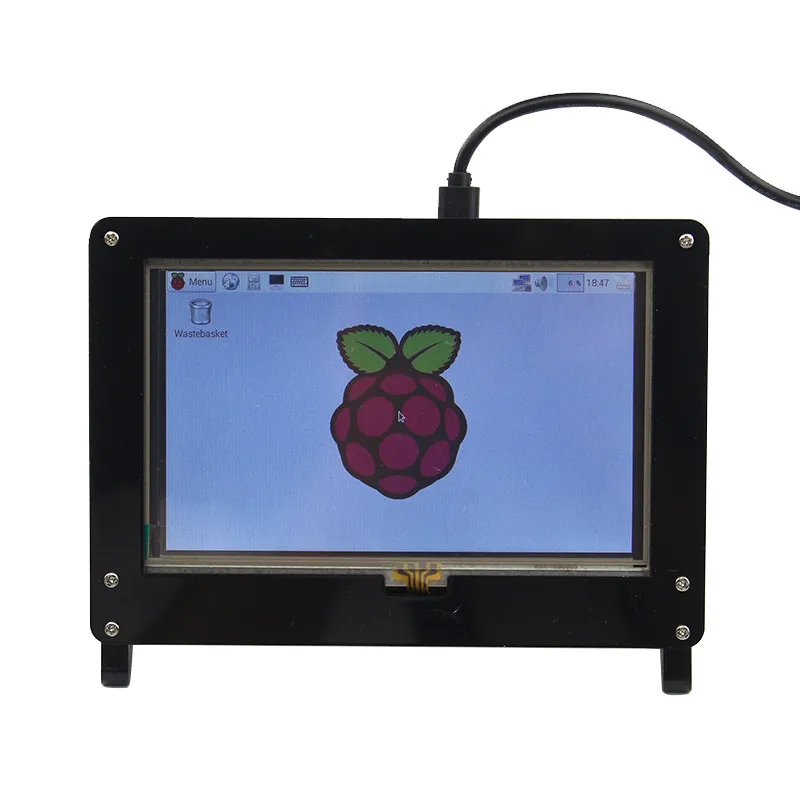 Raspberry Pi 3 lcd 5 дюймов HDMI сенсорный экран 800*480 дисплей с акриловым кронштейном чехол для Raspberry Pi 3 Model B 3B Plus