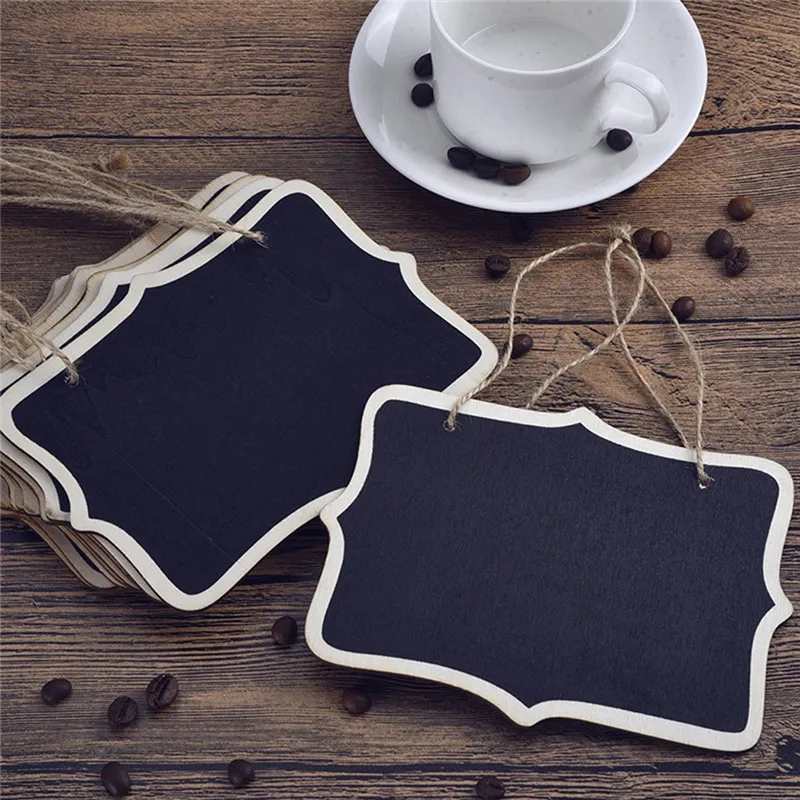 12pcs/lot Mini Novel Lovely Reversable Blackboard Ornaments Message Board Double Sides Greeting Hanging Plates Size 6*8cm|blackboard blackboard|side