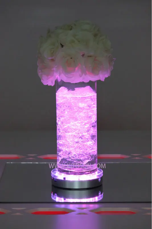 20 Pieces Remote Controlled Multi Colors 6 Inch Round Led Under