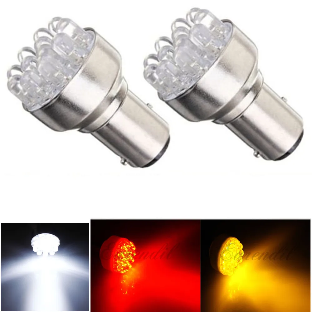 

2pcs 1156 BA15S P21W 1157 BAY15D S25 R10W R5W White Red Yellow 12 LED Car Rear Light Turn Signal Lamp Backup Lighting DC 12V