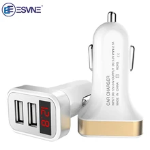 ESVNE 5V 2.1A двойной зарядное устройство USB для iPhone 6 7 8 X samsung Xiaomi Redmi мобильный телефон зарядное устройство адаптер с цифровым дисплеем