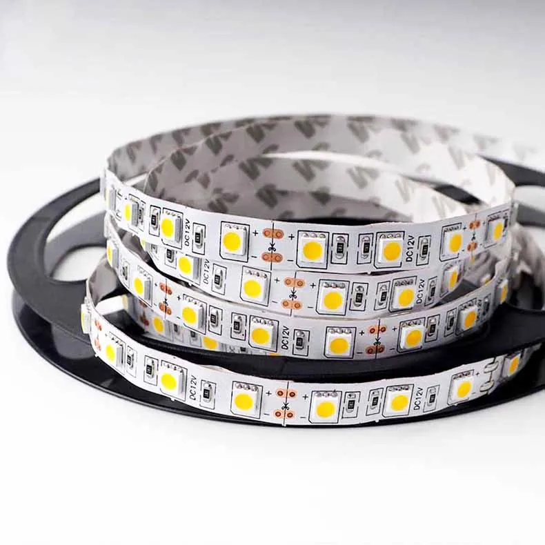 

12V LED Strip Light Tape SMD5050 60Leds/M LED Strip Light Tape RGB LED Strip lighting diode Ribbon tape White LED Flexible Strip