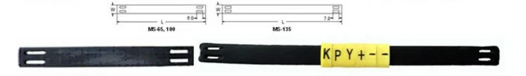 Free shipping Wholesale Price High Quality PVC Cable Marker Strip  Marking Strip  Marking tag MS-65