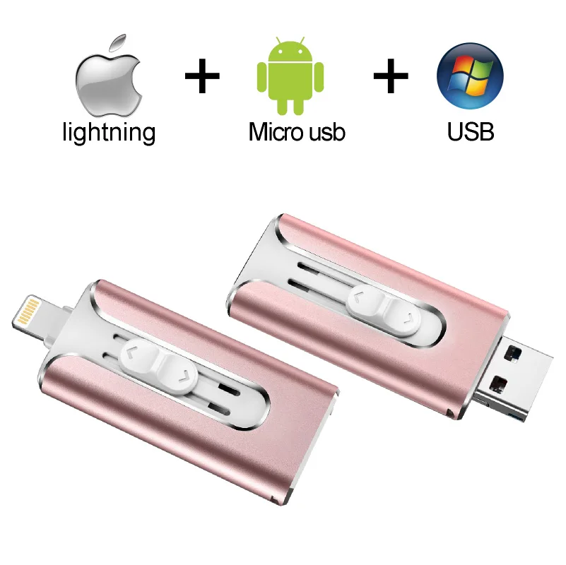 USB флеш-накопитель 128 ГБ, 64 ГБ, OTG флеш-накопитель устройство чтения карт памяти фото палку устройство 16/32G флэш-накопитель Жесткий диск для iOS iPhone Android ПК USB 3,0