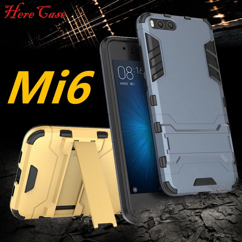 HereCase Luxury Kickstand Case For Xiaomi Mi6 Case Xiaomi mi 6 Armor ...