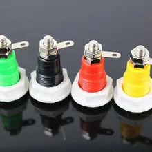 2 шт. 4 мм разъем типа "банан" медная розетка панель тест 4 мм разъем высокая изоляция безопасность материнское сиденье