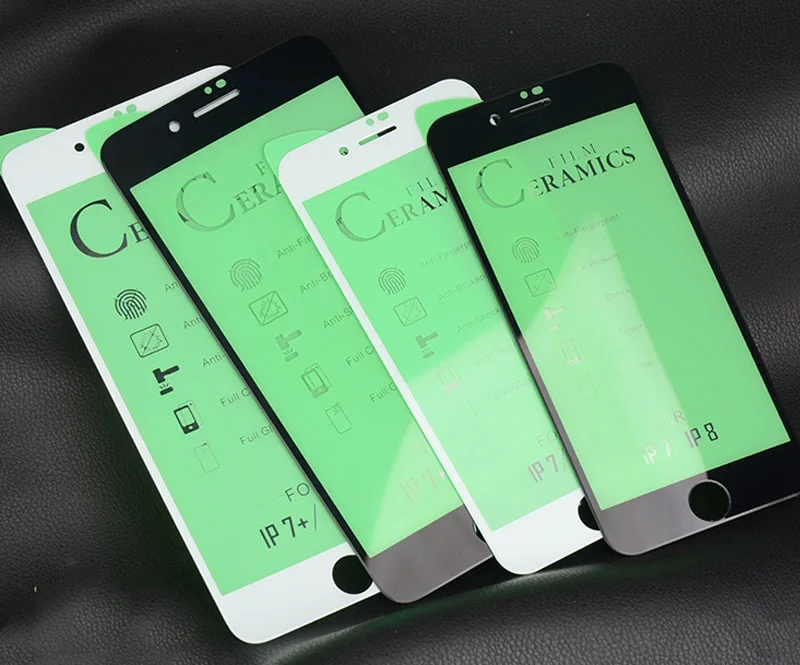 Новейшее керамическое Защитное стекло для iPhone 6, 6s, 7, 8 plus, XR, X, XS Max, полное покрытие, защита экрана, гибкое закаленное стекло
