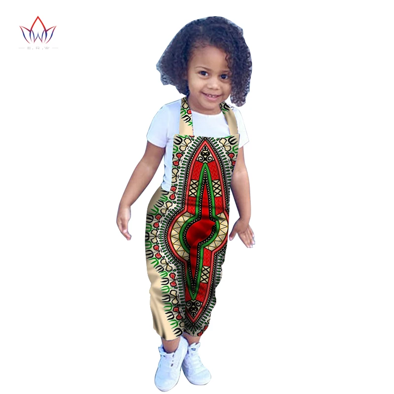 Летняя одежда для детей в африканском стиле; комплект из традиционного хлопка с принтом Дашики; одежда для детей в африканском стиле; BRW WY2966