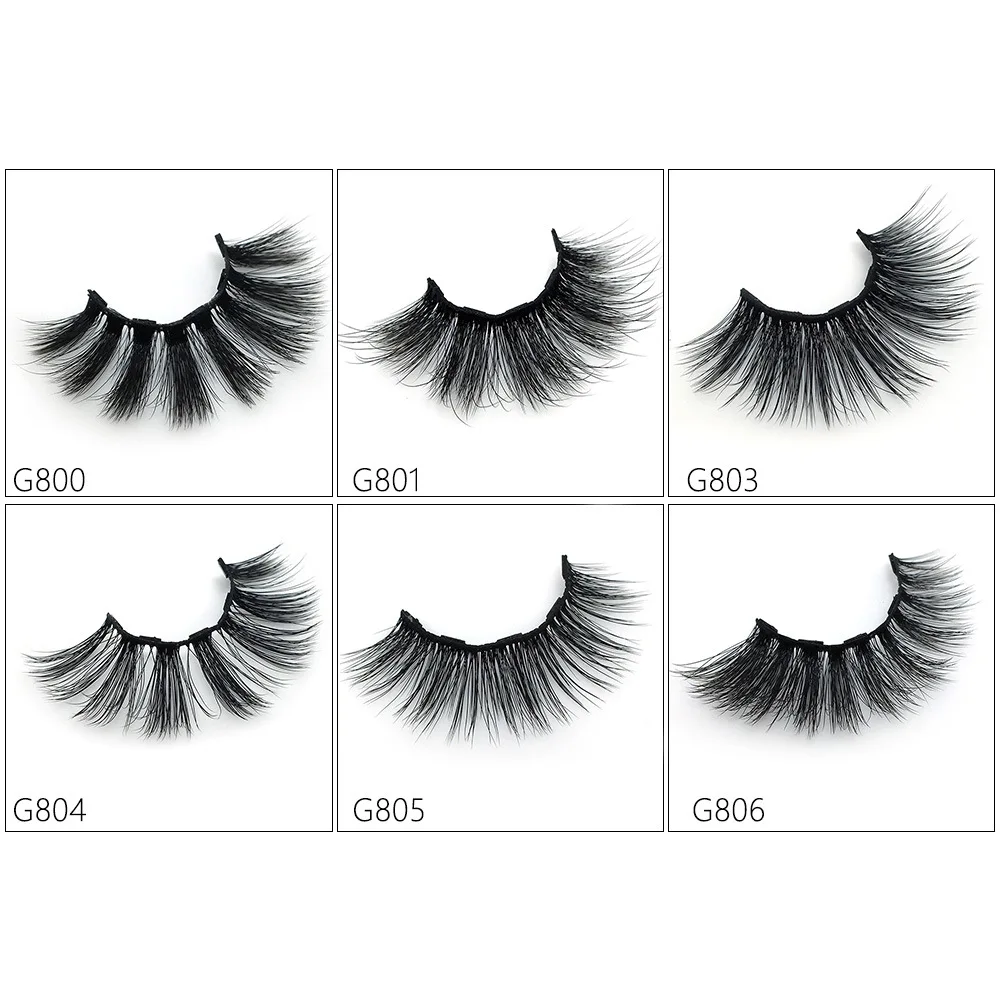 Firm Quick Dry Liquid Black Magnetic Eyeliner with Mink False Eyelashes Waterproof Comfortable Easy To Wear Dropship TSLM1