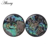 2PCS Punk Acrylic Ear Tunnel Plugs Shellhard Abalone Shell Wood Ear Gauges Plugs Body Piercing Jewelry Ear Expander 6mm -25mm ► Photo 3/6