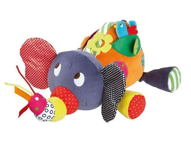 Для занятий с новорожденными игрушки детские большие слон погремушки для коляски мобильные телефоны Детские Brinquedos образовательные плюшевые игрушки для малышей