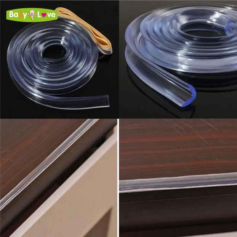 Baby Soft Silicone Bumper Strip Table Corner Edge Protection Cushions