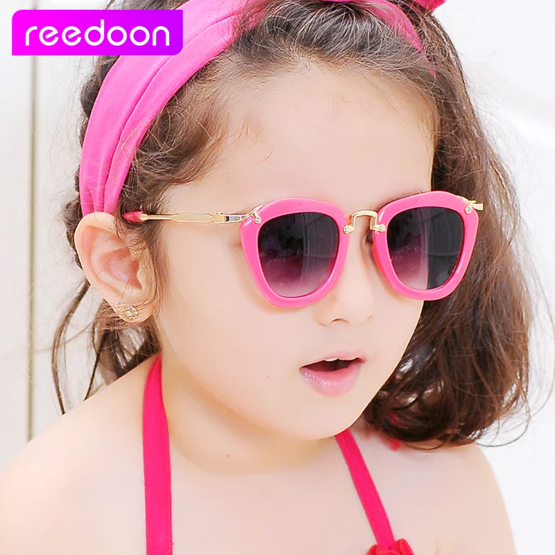 

Reedoon 2016 Kids Sunglasses Children Boys Girls Sun Glasses Child Plastic Frame Rivet Colorful Goggles SHADES Eyewear UV400