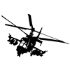 CS-415#15*23.7cm Sticker - Ka-52 helicopter funny car sticker and decal silver/black vinyl auto car stickers ► Photo 1/6