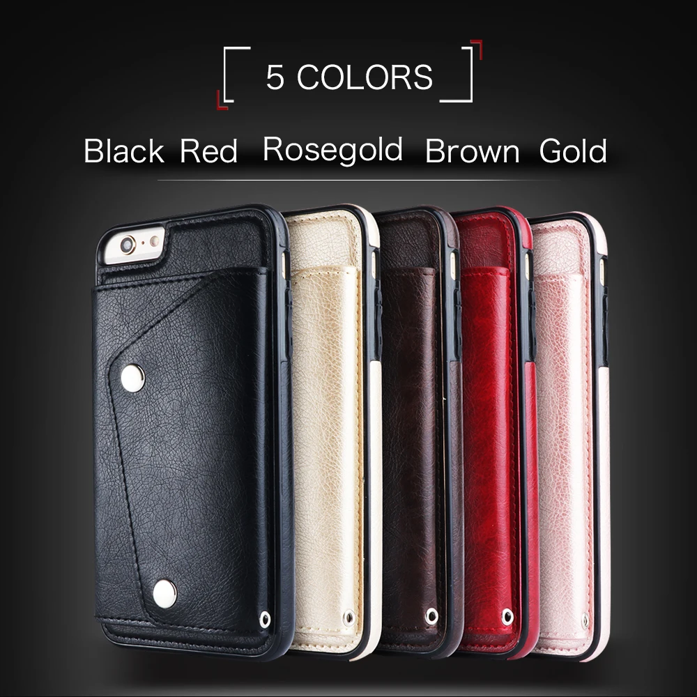 Роскошный чехол для iPhone 7 Plus Ретро Бумажник Флип кожаный Iphone 8 6 6s plus Hoes X Coque
