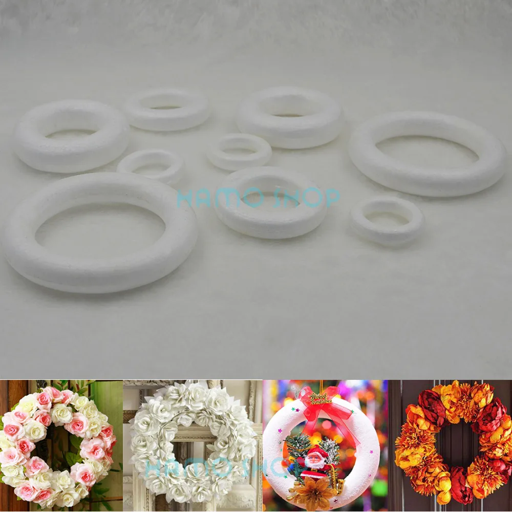 XMAS Polystyrene Styrofoam Foam Ring DIY Accessory Handmade Party