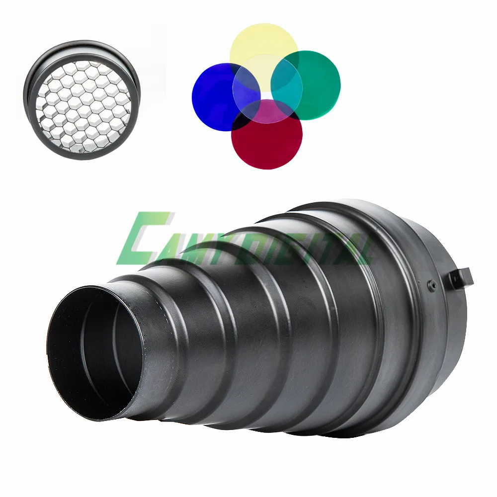 Godox SN-01 With Color Filter SNOOT Bowen Mount For Studio Flash With Color Filter (7)