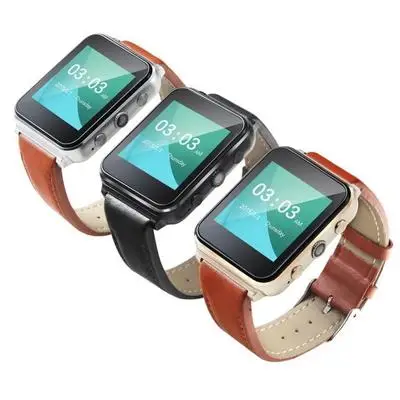 Leather Band SIM Card font b Smartwatch b font Bluetooth 4 0 Heart Monitor Pedometer PSG