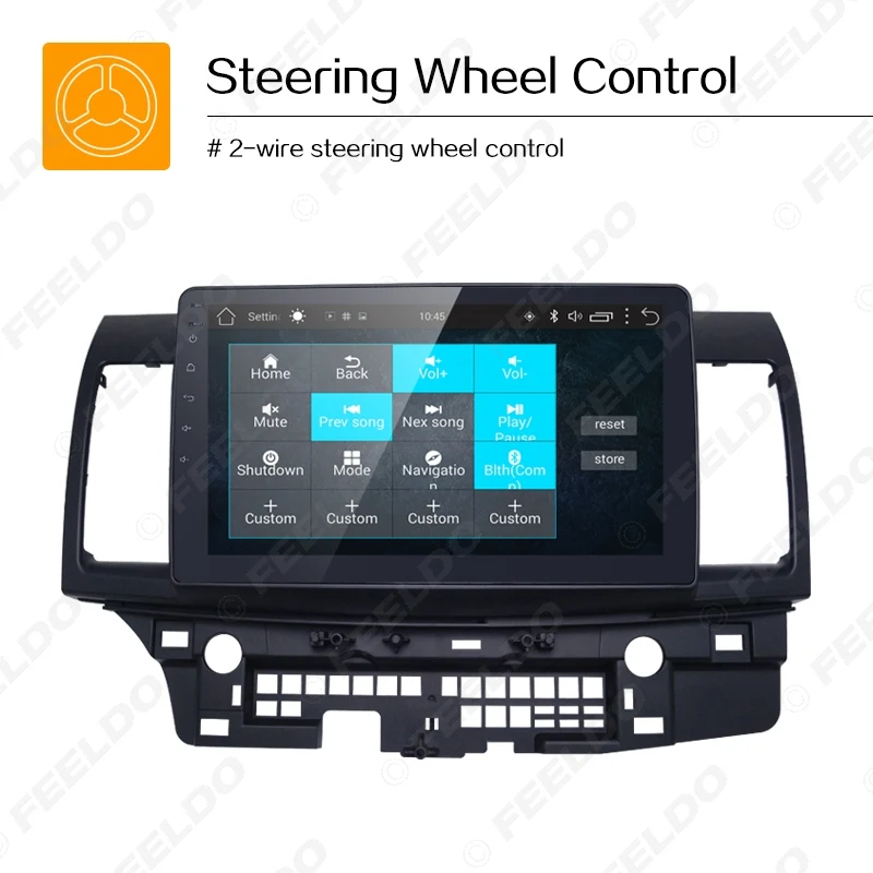 Perfect FEELDO 10inch Bigger HD Screen Android 6.0 Quad Core Car Media Player With GPS Navi Radio For Mitsubishi Lancer EX #MX5269 17 Perfect FEELDO 10inch Bigger HD Screen Android 6.0 Quad Core Car Media Player With GPS Navi Radio For Mitsubishi Lancer EX #MX5269 17