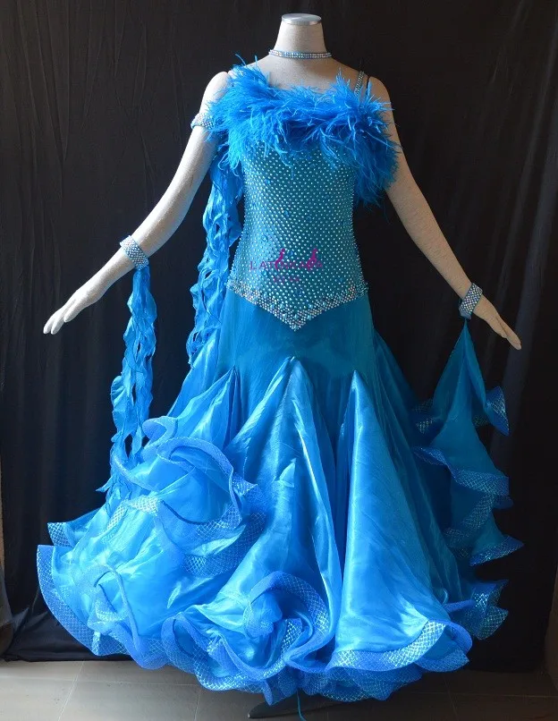 

Платье для бальных танцев KAKA B1540, платье с перьями для соревнований по стандартным танцам, платье для вальса и бальных соревнований, платья для танцевальных соревнований