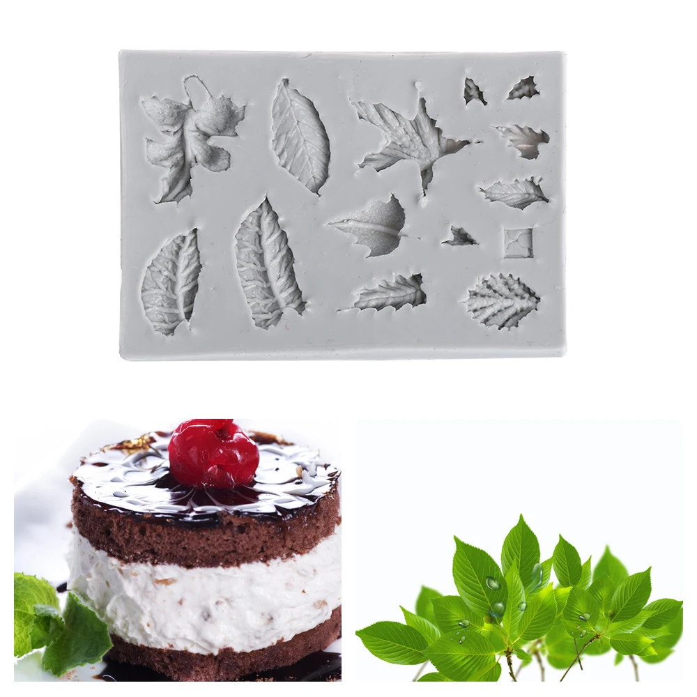 

3D DIY Rose Flower & Leaf Pattern Silicone Mold Cake Chocolate Decorate Fondant Sugarcraft Mother's Day Gift