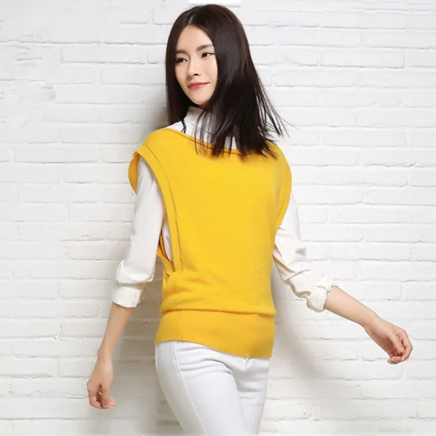 women's cashmere sweater vest