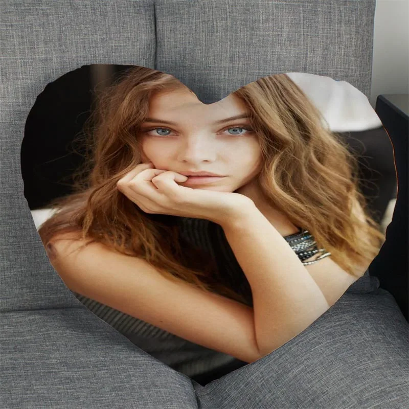 Barbara palvin индивидуальная в форме сердца, накидка для подушки, изготовленные на заказ Наволочка на молнии накрыть Свадебный для дома или офиса, декоративные - Цвет: 9