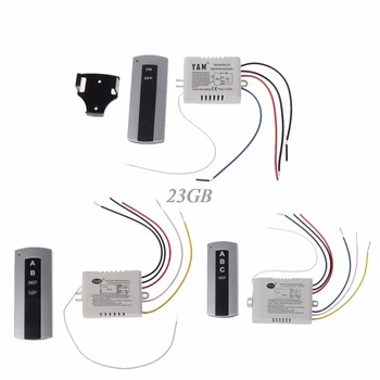 

Wireless 2/3 Channel ON/OFF Lamp Remote Control Switch Receiver Transmitter M01