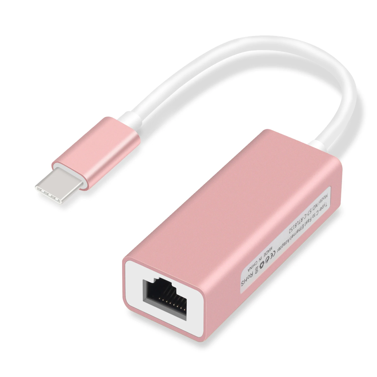 GOOJODOQ USB C адаптера Ethernet 10/100 Мбит/с Тип C RJ45 сетевой адаптер USB-C Тип-C сетевая карта USB Ethernet для MacBook RTS8152