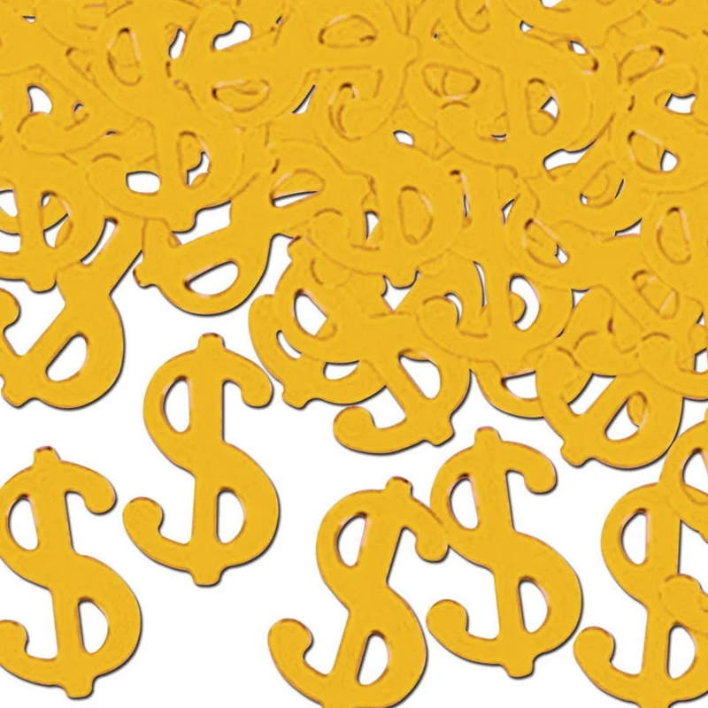 

1pack funny Dollar Sign Confetti Money Las Vegas Party Adult birthday wedding bridal shower Confettis Table Scatter party decor