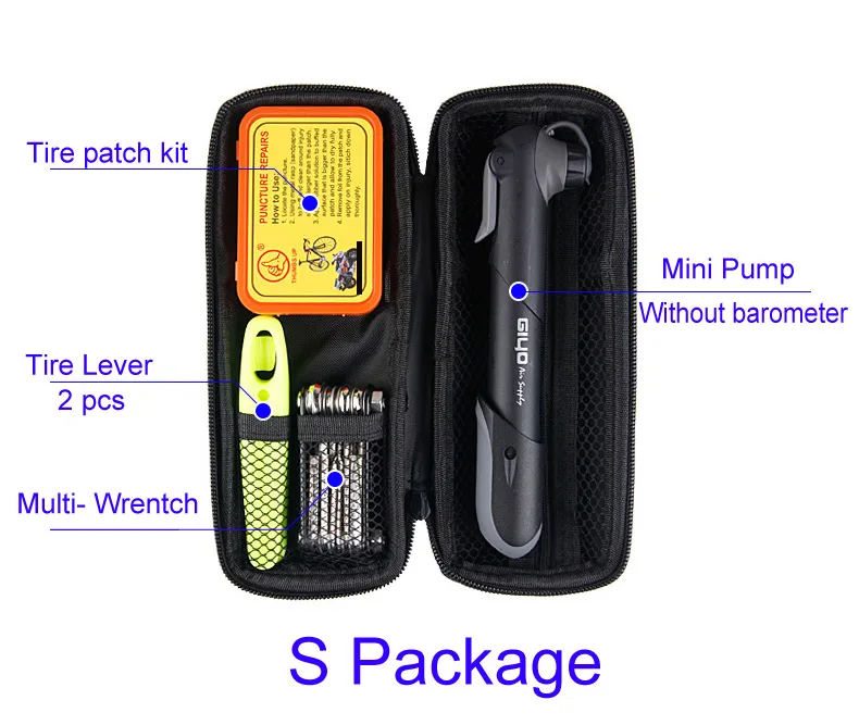 Портативный велосипед многофункциональный набор инструментов- мини-велосипед насос ремонт шин комплект шин патч