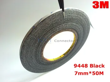

3M Black, 7mm*50 meters 9448 Double Sided Adhesive Tape Sticky for Phone LCD Touch Pannel Display Screen Repair /Logo Adhesive