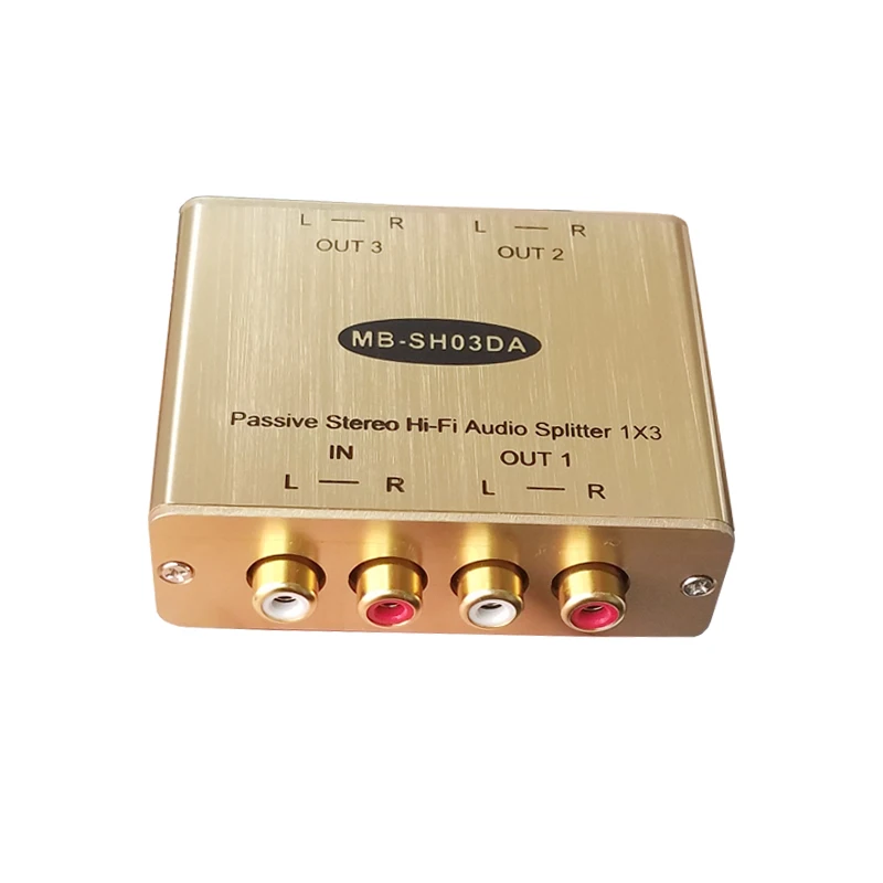 

Audio Distributor One in Three Out Current Acoustic Noise Audio Signal Distributor AV Distributor High Fidelity