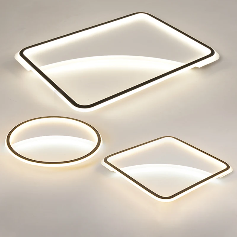 

Modern Simple LED Ceiling Chandeliers For Living room Bedroom Ultra-thin Acrylic Home Deco Lighting Fixtures Chandelier Lights