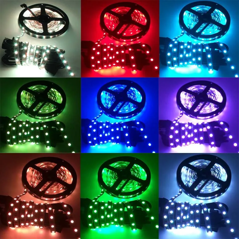 ZGX 5050 холодный теплый белый RGB светодиодный светильник гибкая лента Рождественский Декор ip Водонепроницаемый неон для внутренней кухни - Испускаемый цвет: RGB