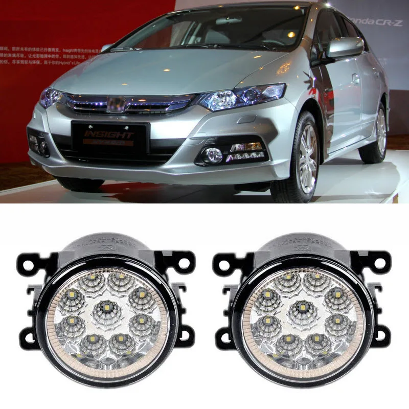 

Car Styling DRL For Honda Insight 2010-2014 9-Pieces Leds Fog Lights H11 H8 12V 55W Replacement LED Fog Lamp