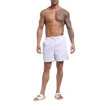 Модные мужские шорты с ремешками, гавайский пляжный спортивный быстрый сухой Повседневный шорты белая новая одежда мужская крутая мягкая летняя праздничная одежда